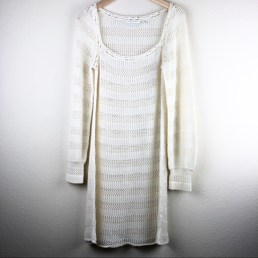 [Urban Outfitters / Kimchi & Blue] Eyelet Lace Sweaterdress - M